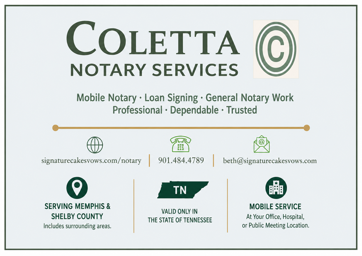 Notary Business Card
